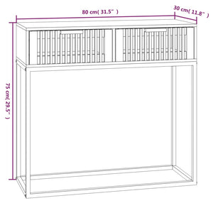 Konsolentisch 80cm mit Schubladen