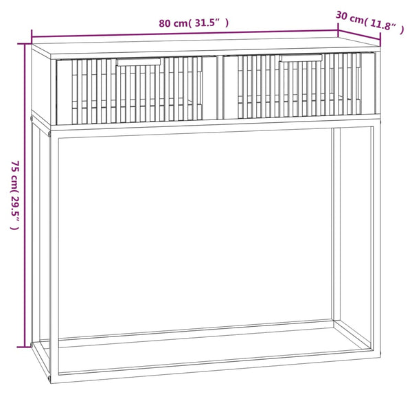 Konsolentisch 80cm mit Schubladen
