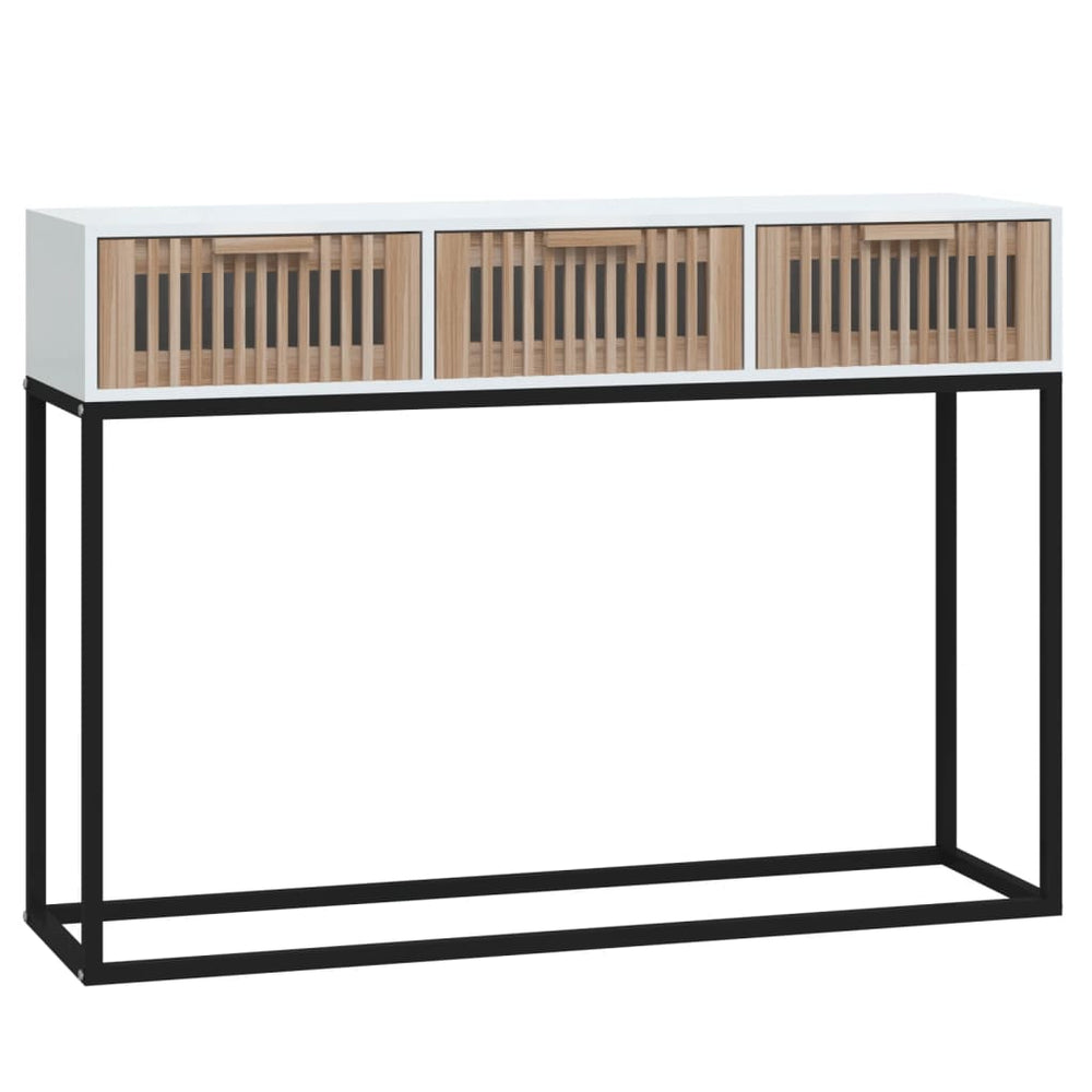 Weißer Konsolentisch 105 cm mit Schubladen