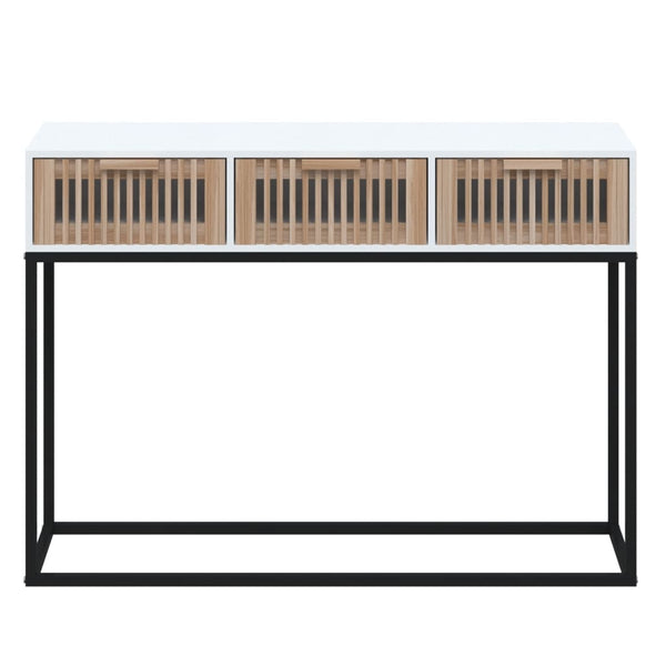 Weißer Konsolentisch 105 cm mit Schubladen
