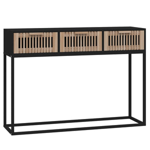 Schwarzer Konsolentisch 105 cm mit Schubladen