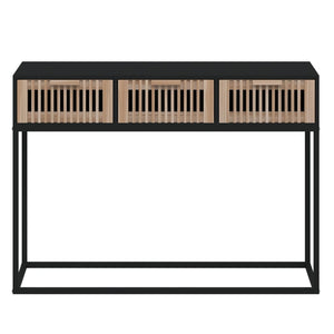 Schwarzer Konsolentisch 105 cm mit Schubladen