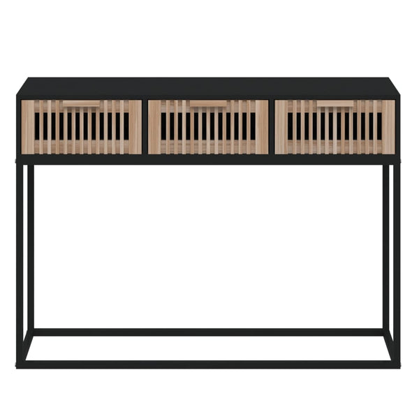 Schwarzer Konsolentisch 105 cm mit Schubladen