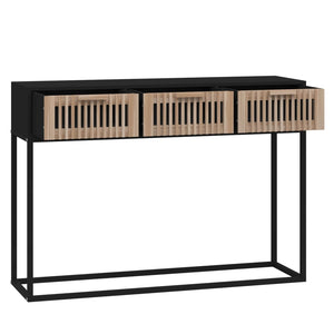Schwarzer Konsolentisch 105 cm mit Schubladen