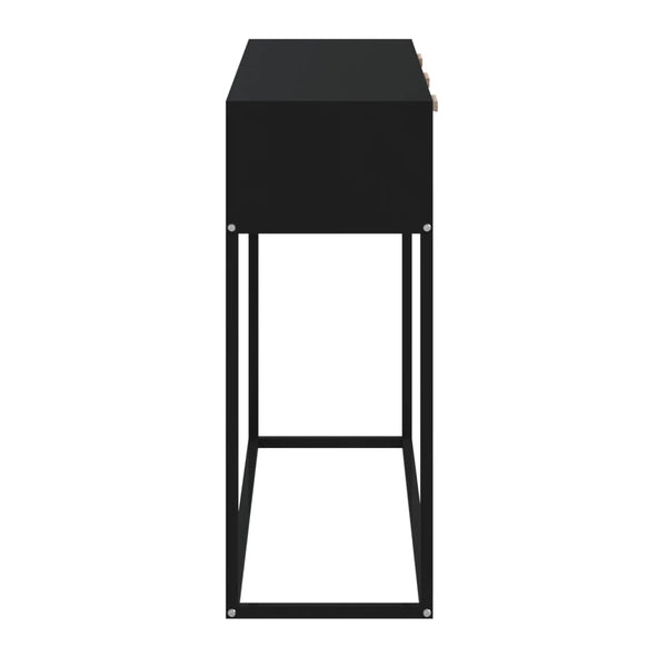 Schwarzer Konsolentisch 105 cm mit Schubladen