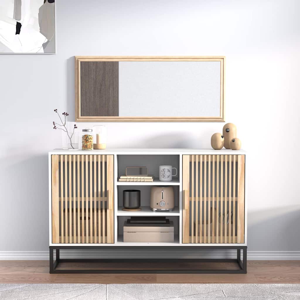 Weißes Sideboard 105 cm Holzwerkstoff