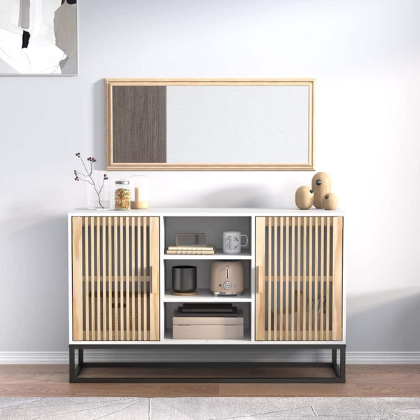 Weißes Sideboard 105 cm Holzwerkstoff