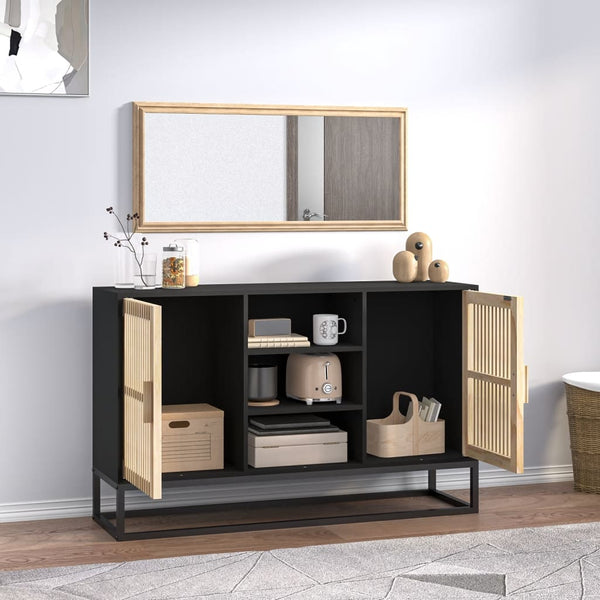 Schwarzes Sideboard 105 cm