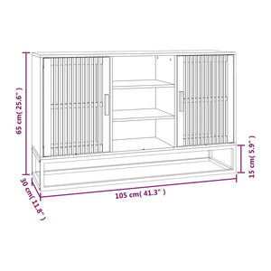 Schwarzes Sideboard 105 cm