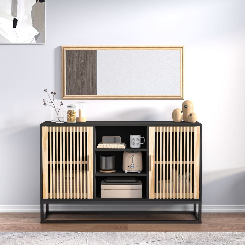 Schwarzes Sideboard 105 cm