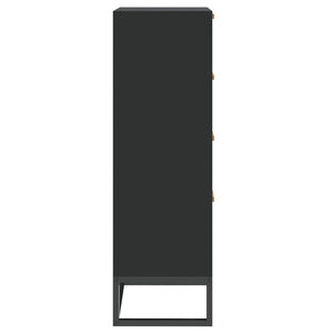 Highboard Schwarz 40x30x95 cm
