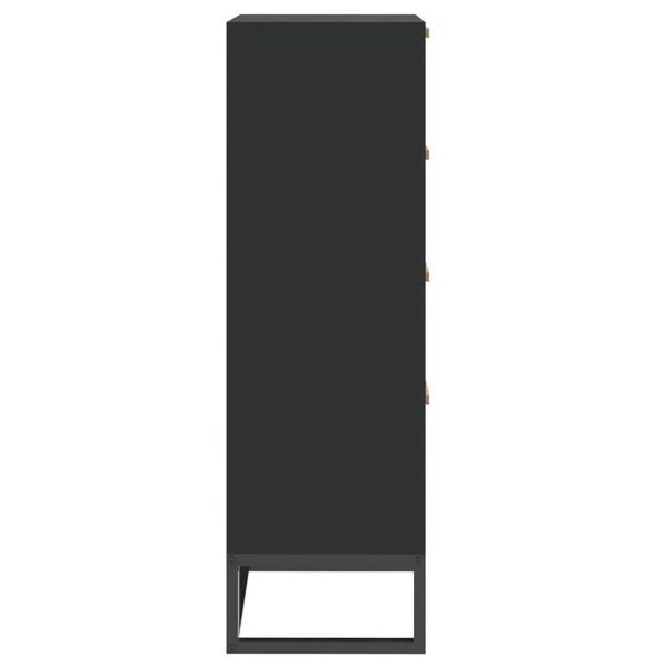 Highboard Schwarz 40x30x95 cm