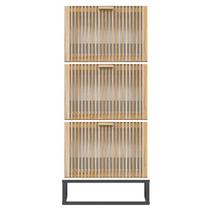 Weißer Schuhschrank 52x25x120 cm