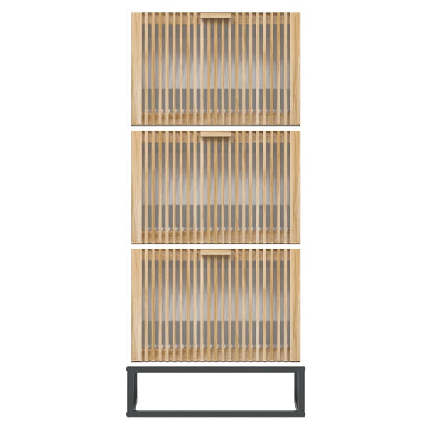 Weißer Schuhschrank 52x25x120 cm