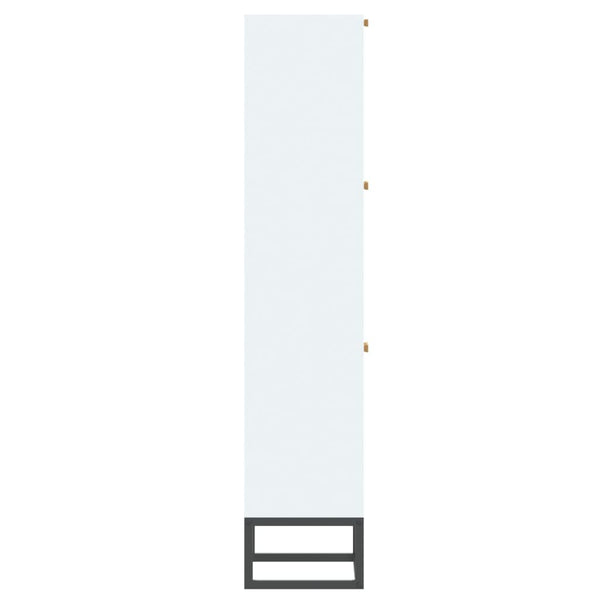 Weißer Schuhschrank 52x25x120 cm