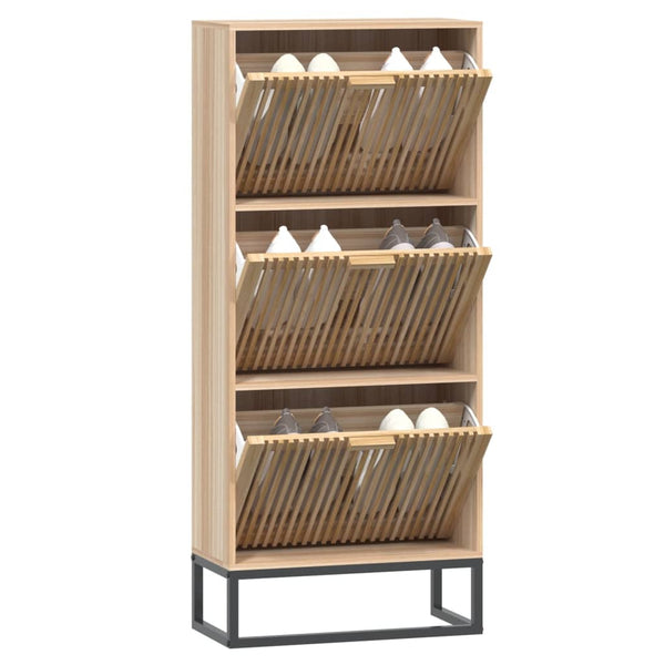 Schuhschrank Holzwerkstoff 52x25x120 cm