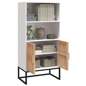 Highboard Weiß 60x35x125 cm