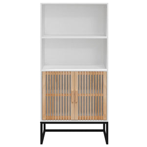 Highboard Weiß 60x35x125 cm