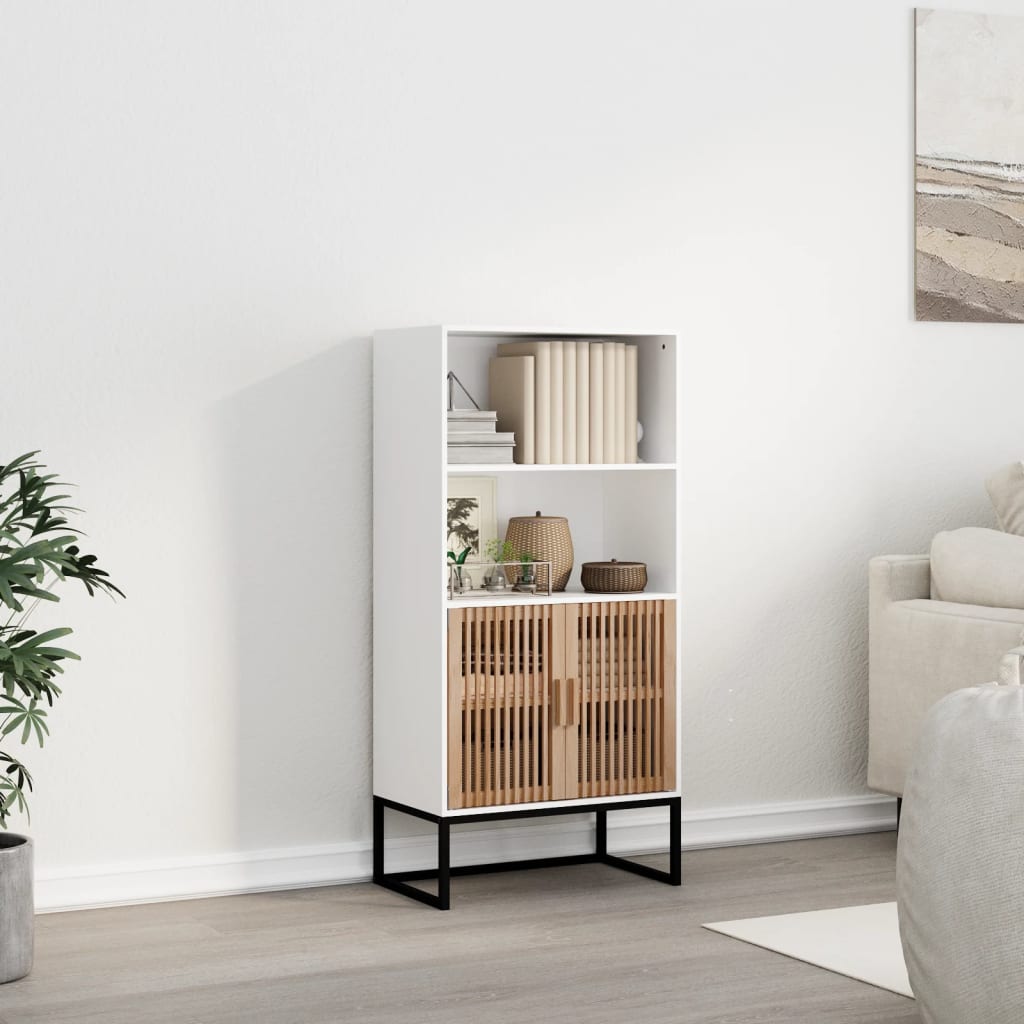 Highboard Weiß 60x35x125 cm