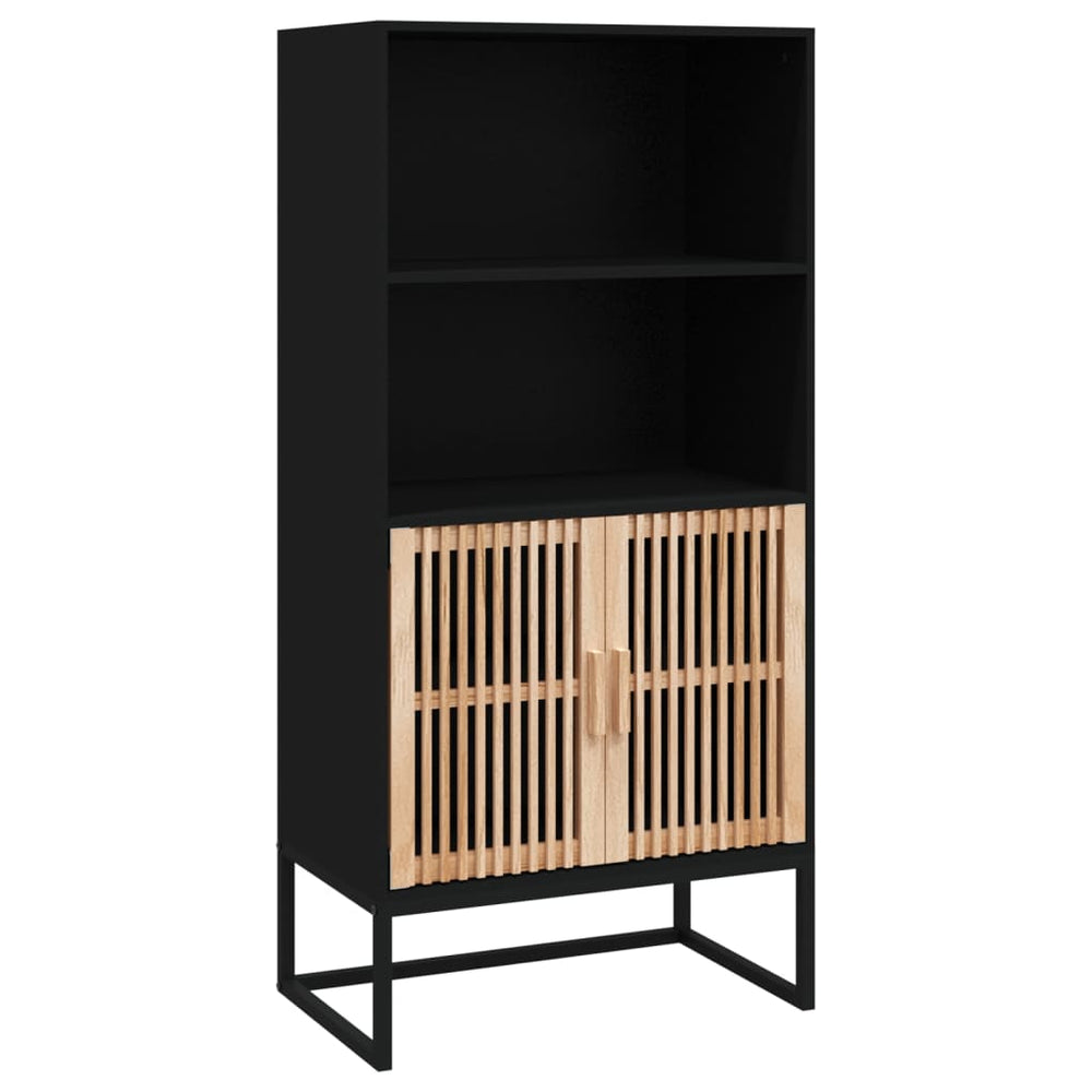Schwarzes Highboard 60x35x125cm