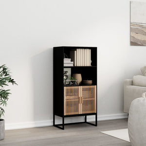 Schwarzes Highboard 60x35x125cm