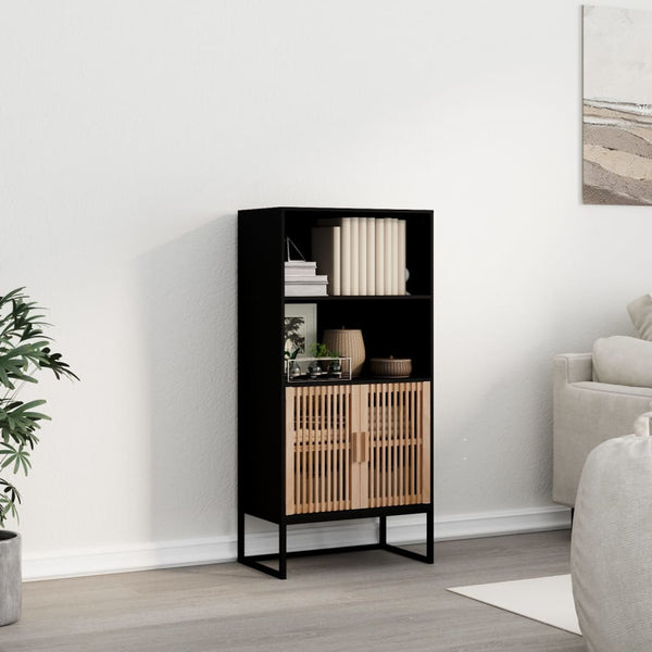 Schwarzes Highboard 60x35x125cm