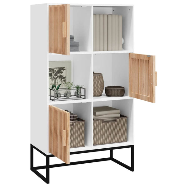 Highboard Weiß 70x35x125cm