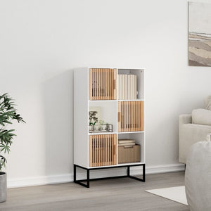 Highboard Weiß 70x35x125cm