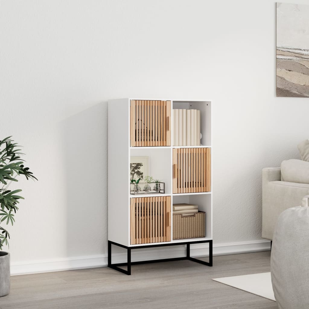 Highboard Weiß 70x35x125cm