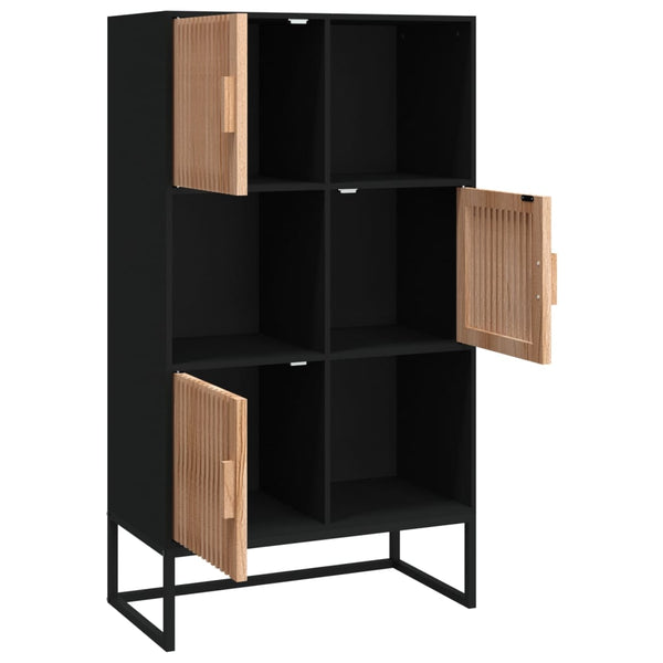 Schwarzes Highboard 70x35x125cm