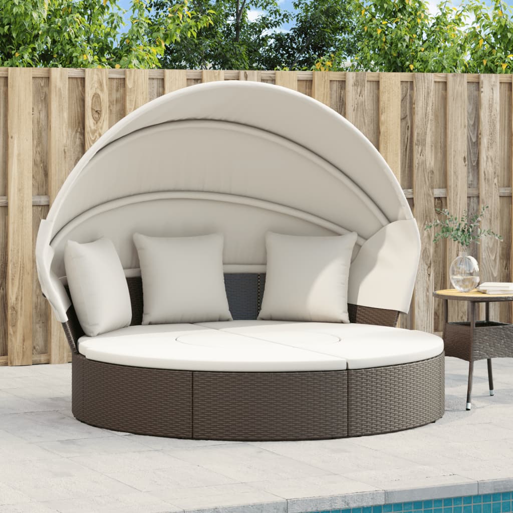 Sonneninsel Braun mit Dach & Kissen