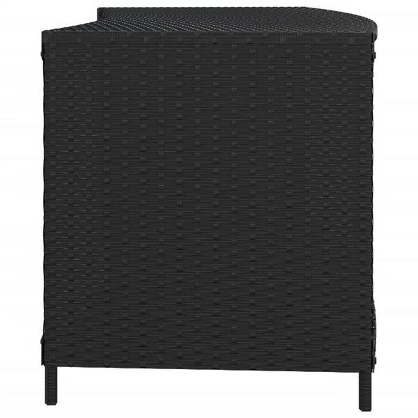 Outdoor Regale 2er Set Poly Rattan Schwarz