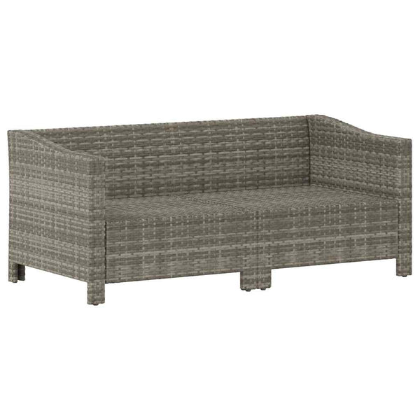 2-teiliges Garten Lounge Set Grau