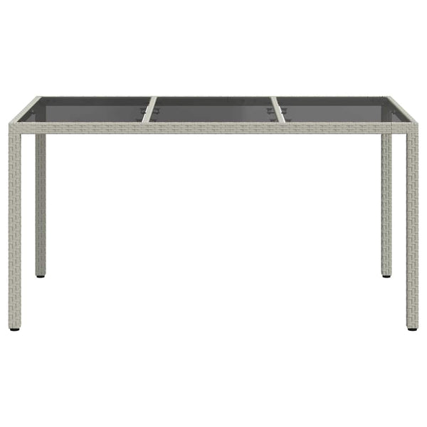 Gartentisch Weiß Poly-Rattan 150x90 cm