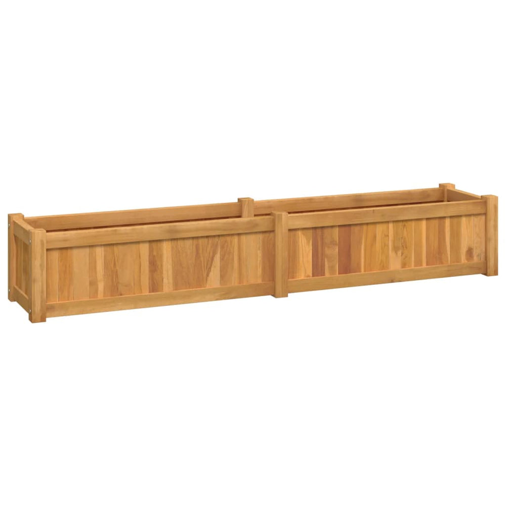 Teak Hochbeet 150x30x25 cm