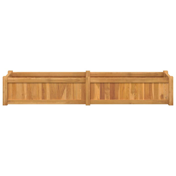 vidaXL Carré potager 150x30x25 cm en teck massif