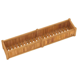 vidaXL Carré potager 150x30x25 cm en teck massif