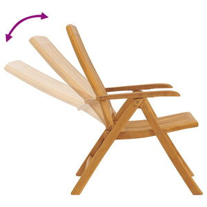 Verstellbare Teak Gartenstühle 2er Set