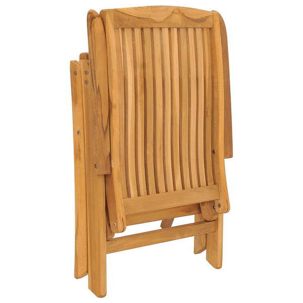 Verstellbare Teak Gartenstühle 2er Set
