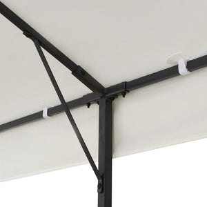 Pavillon 6x3 m mit Doppeldach, Weiß