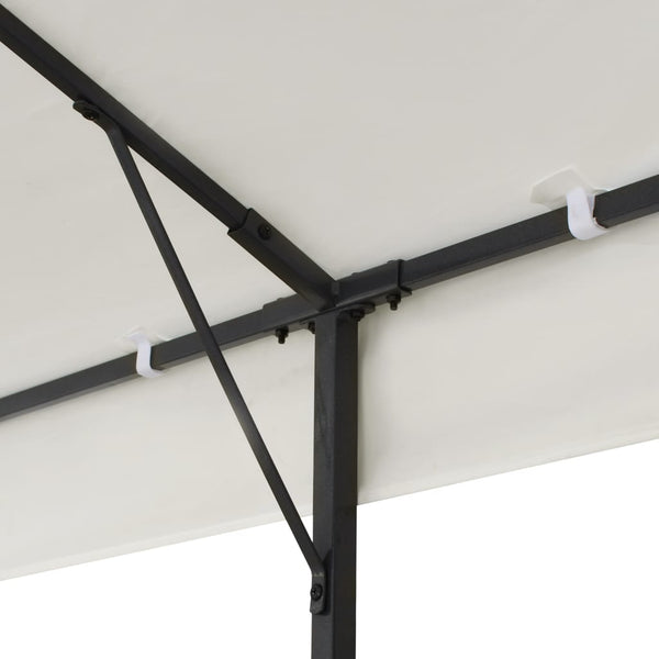 Pavillon 6x3 m mit Doppeldach, Weiß