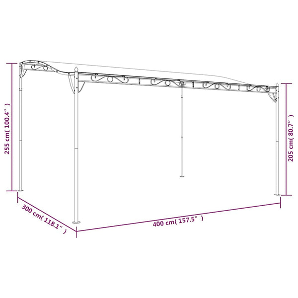 Creme Markise 4x3 m