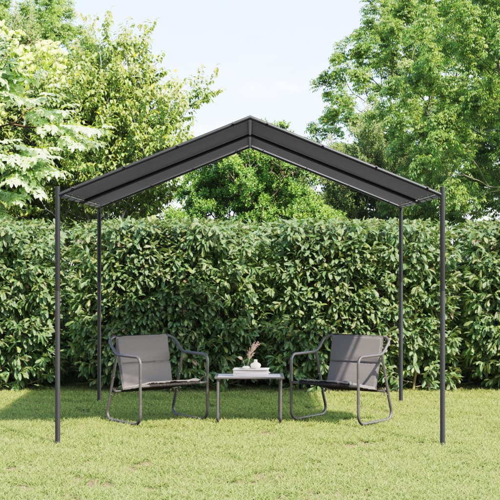Anthrazit Gartenpavillon 3x3 m