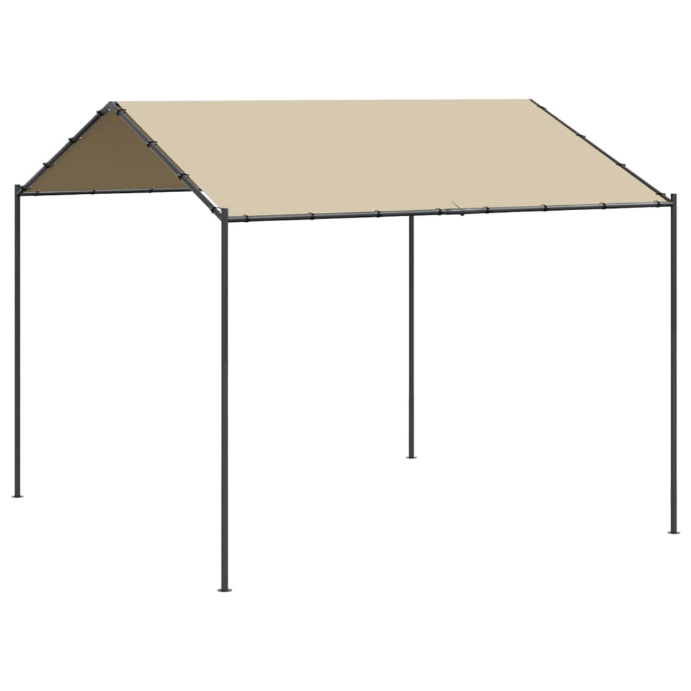 Beiger Gartenpavillon 3x3 m