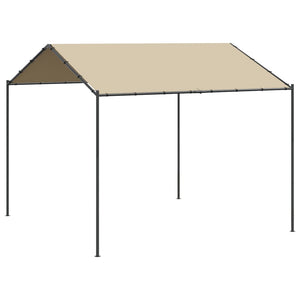 vidaXL Garden Gazebo Beige 3x3 m Steel and Fabric