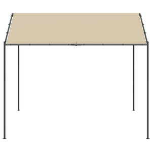 vidaXL Garden Gazebo Beige 3x3 m Steel and Fabric