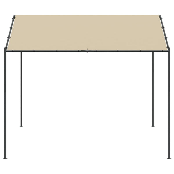 vidaXL Garden Gazebo Beige 3x3 m Steel and Fabric