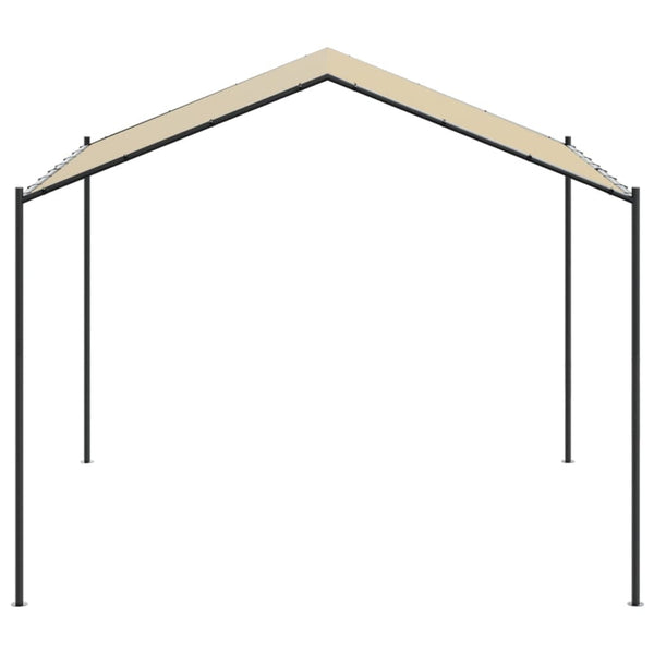 vidaXL Garden Gazebo Beige 3x3 m Steel and Fabric