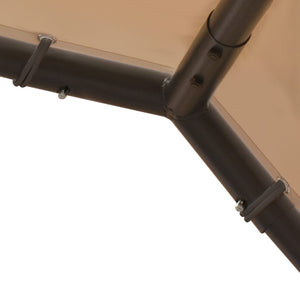 vidaXL Garden Gazebo Beige 3x3 m Steel and Fabric