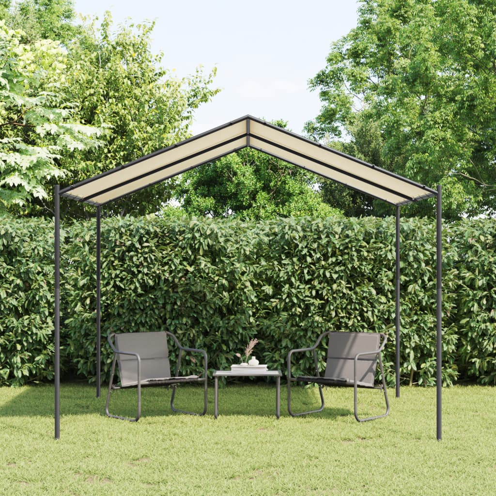vidaXL Garden Gazebo Beige 3x3 m Steel and Fabric